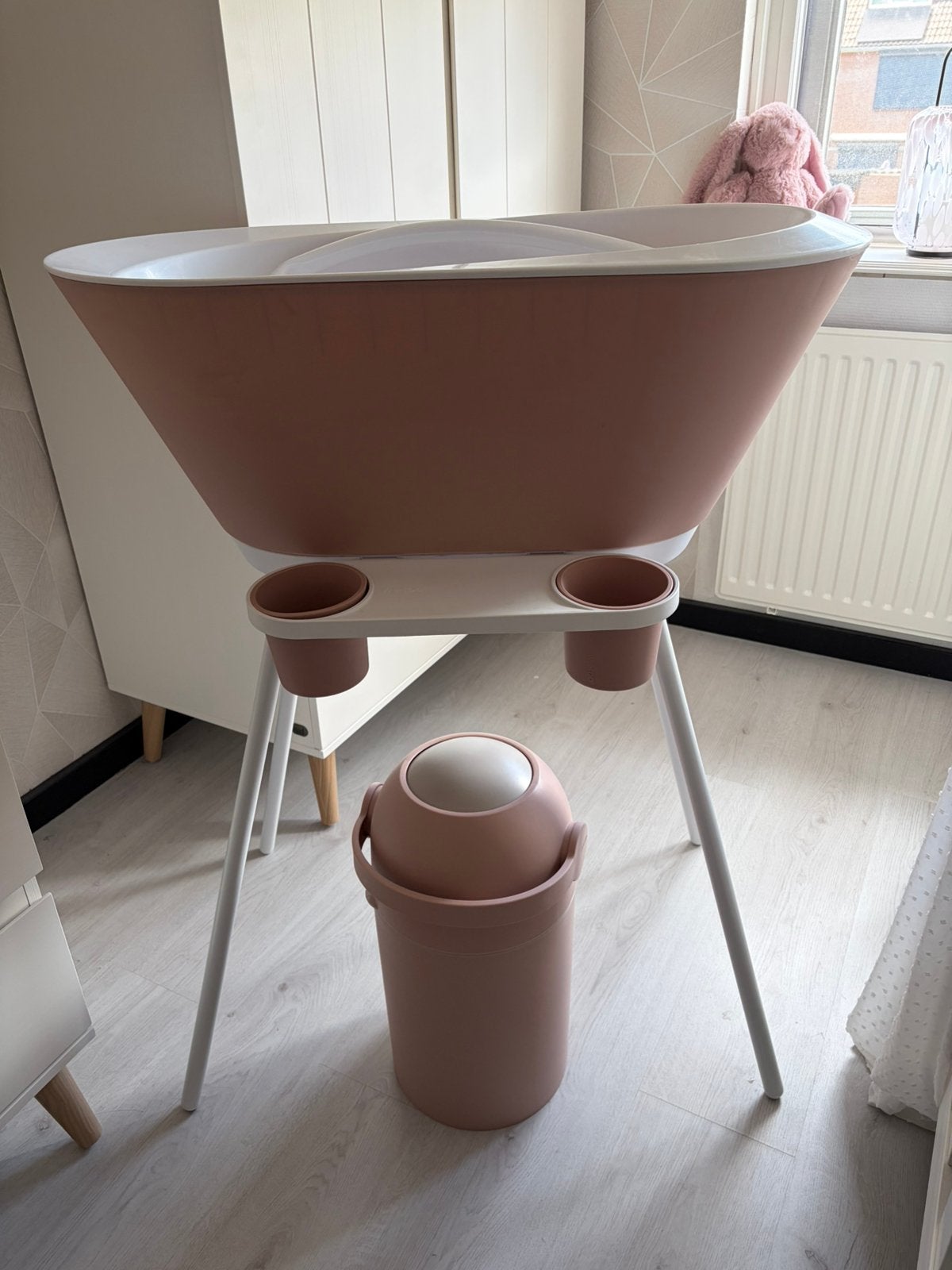 We-too badset pink/wit, Ophalen, Zo goed als nieuw, Luieremmer