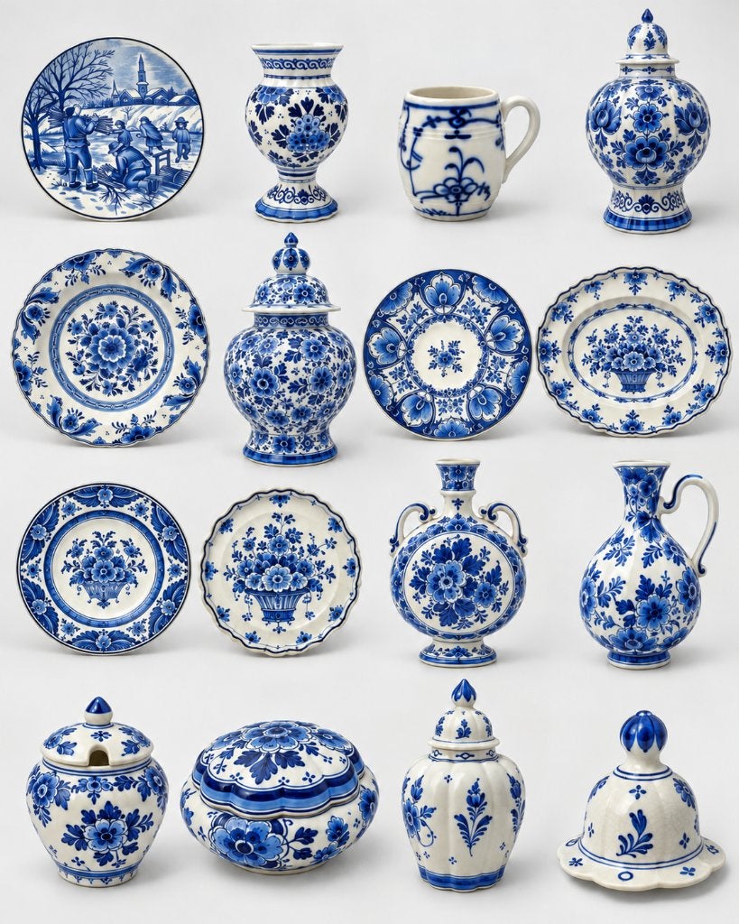 Een verzameling Delfts Blauw, Antiek en Kunst, Ophalen