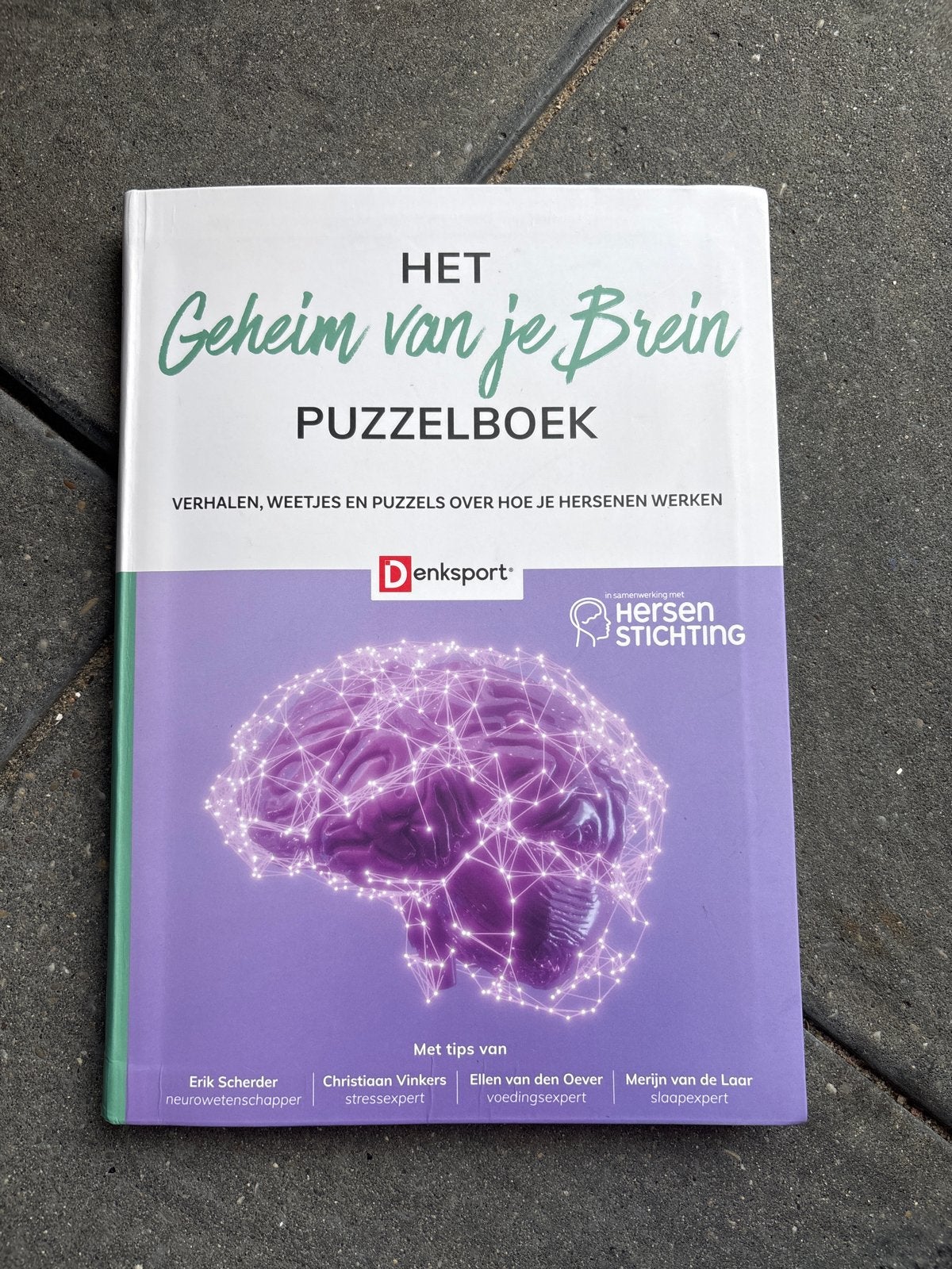 Het Geheim van je Brein Puzzelboek - DenkSport Hersenstichti, Ophalen of Verzenden, Gebruikt, Puzzelboek