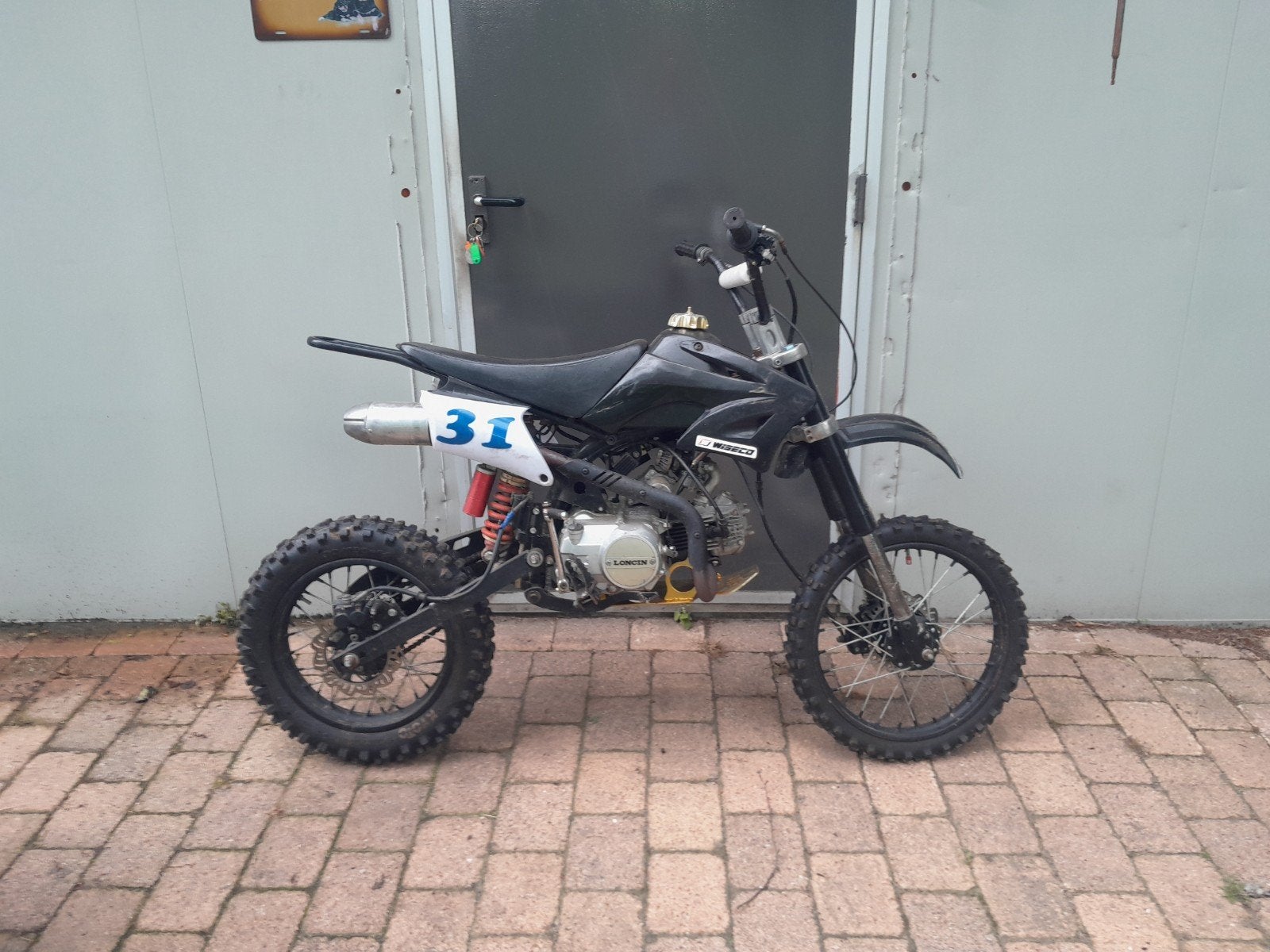 Loncin 125cc Pitbike Crossmotor 4-takt - Buddyhoogte +/- 1m, Fietsen en Brommers, Minibikes, Midibikes en Pitbikes, Ophalen, Gebruikt