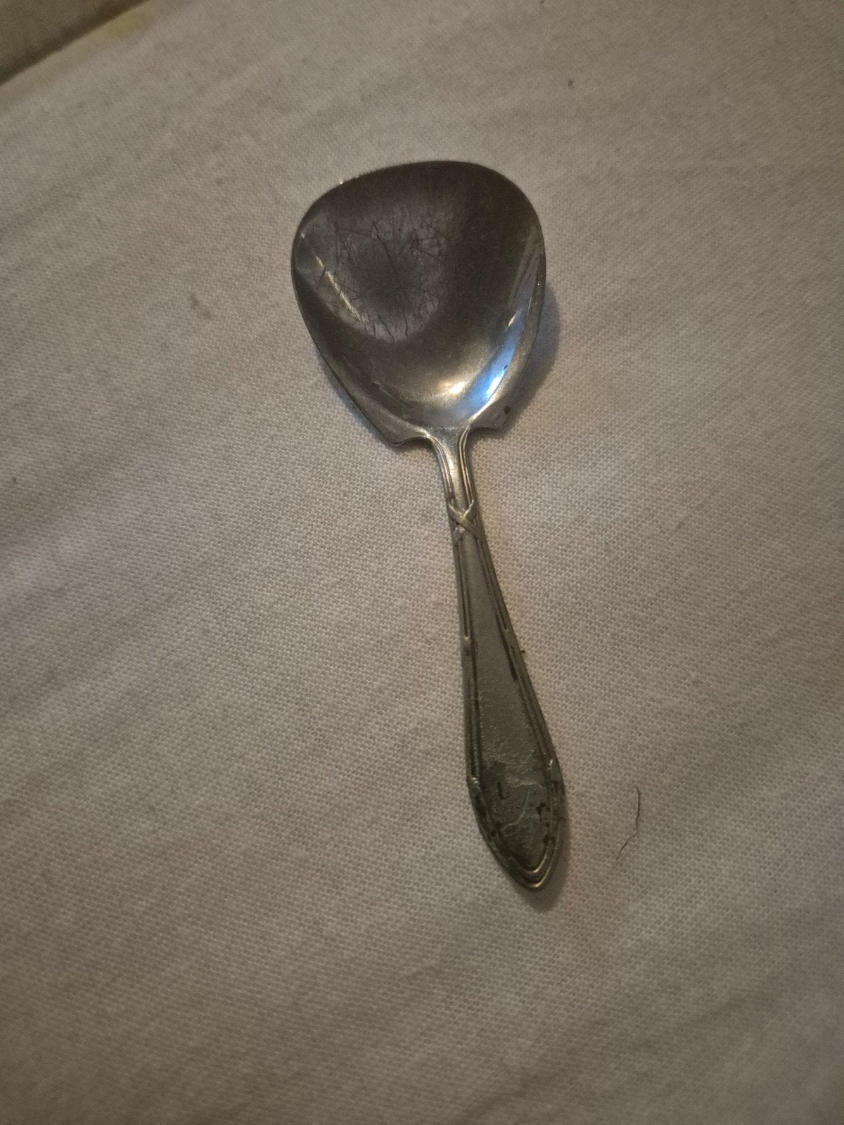 Antiek verzilverd suikerschepje - Elegant en decoratief, Ophalen of Verzenden