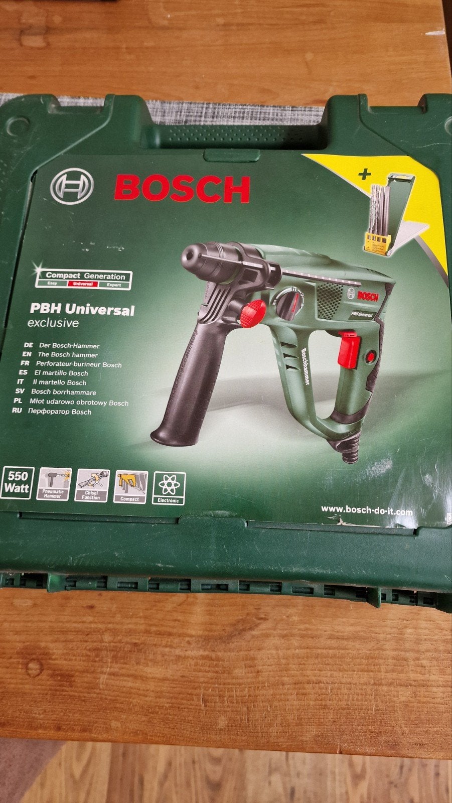 Bosch PBH Universal Boorhamer - Zo goed als nieuw, Boor- en/of Breekhamer, Ophalen of Verzenden, Zo goed als nieuw, Klopboormechanisme