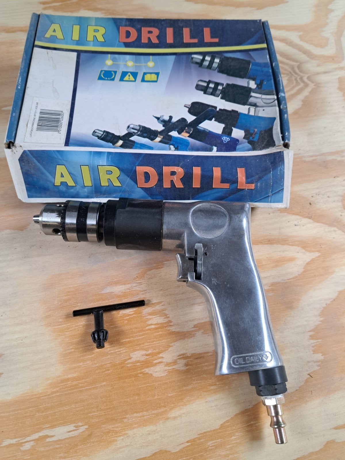 Air Drill - Perslucht Boormachine met Boorkop Sleutel, Doe-het-zelf en Verbouw, Gereedschap | Boormachines, Ophalen of Verzenden