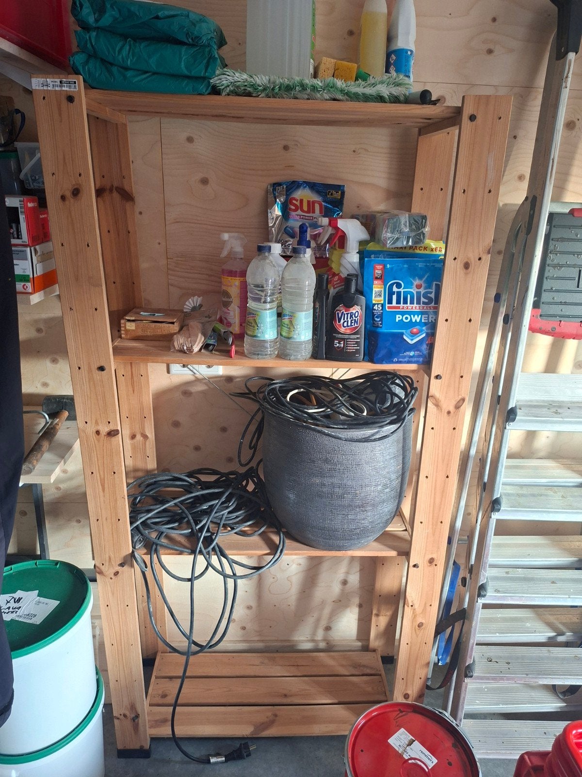 Houten opbergrek met 4 planken - IKEA Hyllis, Ophalen, Gebruikt