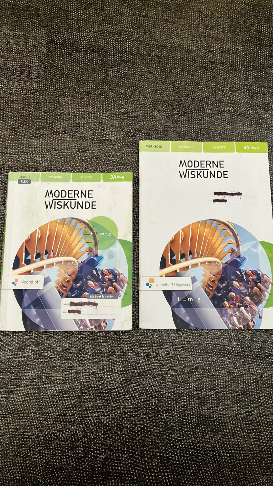 Moderne wiskunde 12e editie 3A en 3B Havo leer- en werkboek, Ophalen, Zo goed als nieuw, HAVO, Wiskunde A