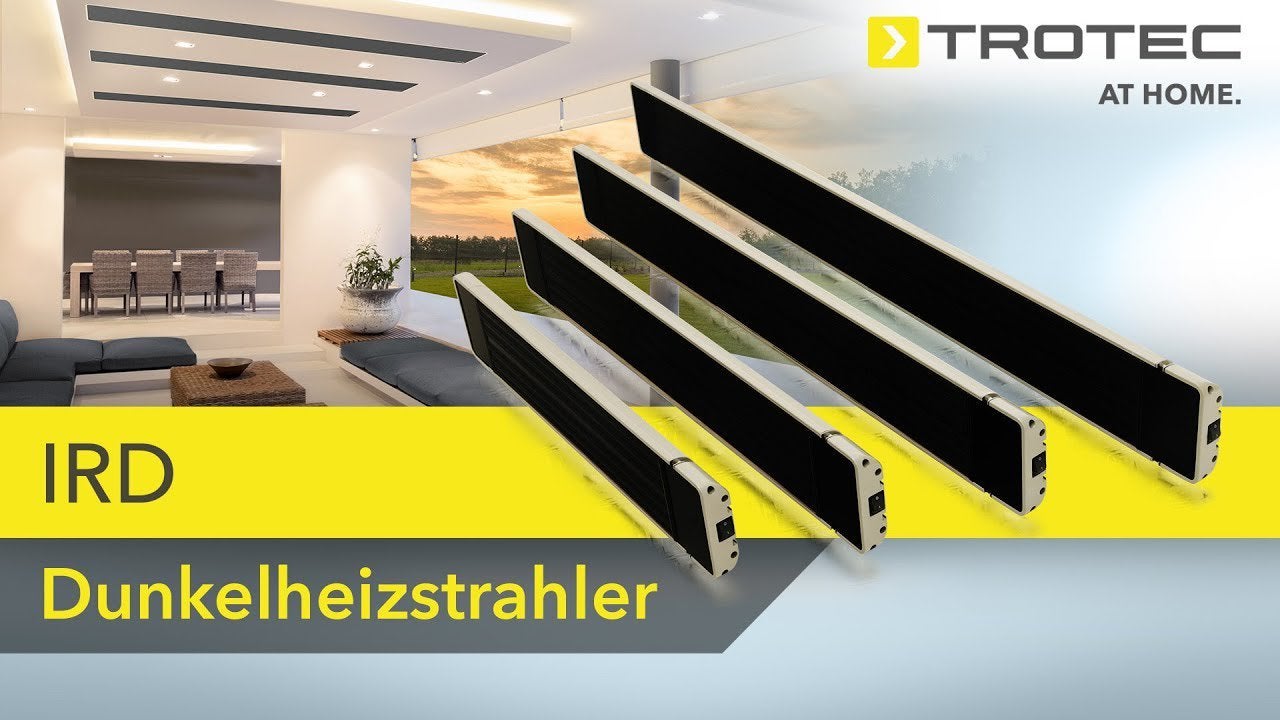Twee Trotec IRD 1200 Terrasverwarmers - 1200W, IP55, Nieuw, Waterbestendig, Wand, Ophalen