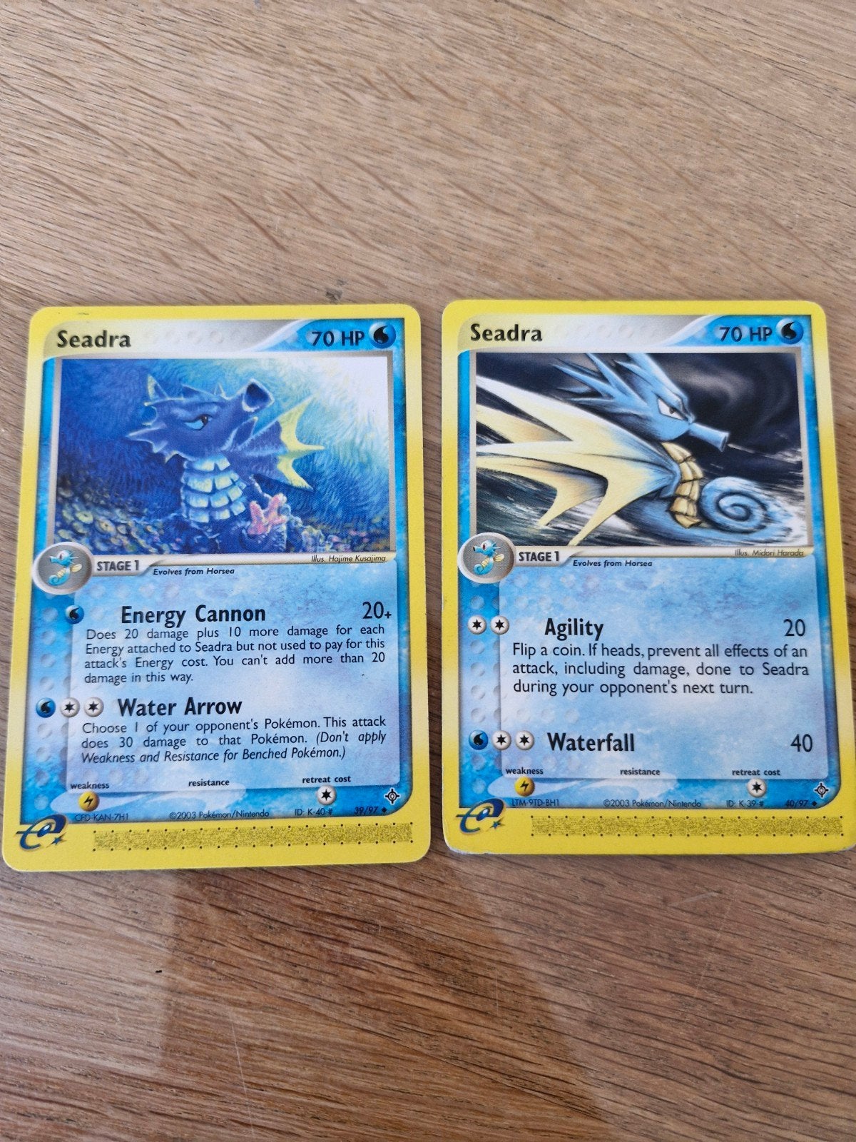 Pokémon Kaarten Seadra (2 stuks) - 70 HP, Verzenden