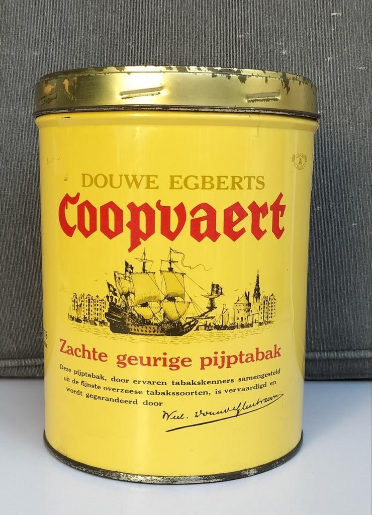 Vintage blik Douwe Egberts, Ophalen of Verzenden, Gebruikt, Koffie, Douwe Egberts