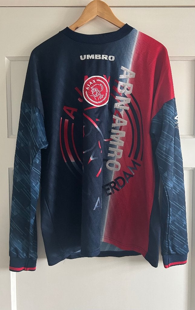 Ajax trainingshirt spelersversie 1997/1998, Verzamelen, Verzenden, Gebruikt, Ajax, Shirt