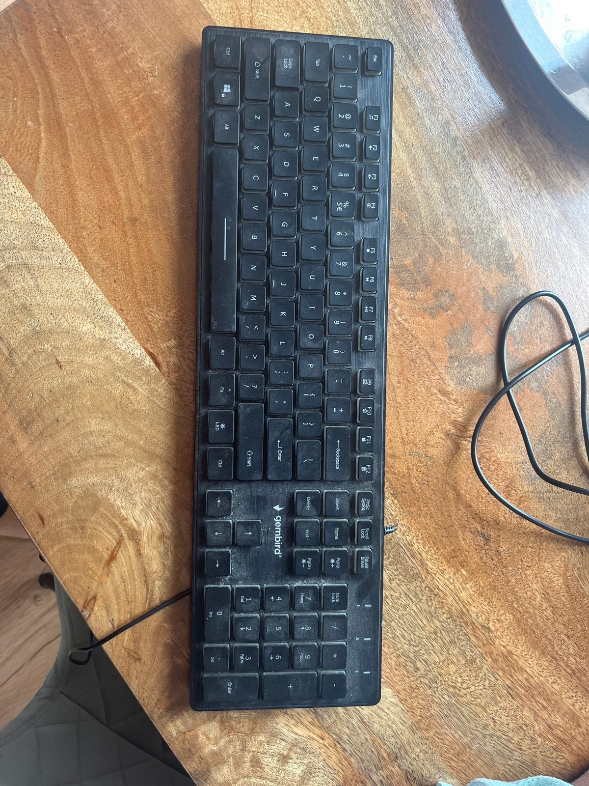 Gembird Bedraad Toetsenbord - Qwerty Indeling, Gebruikt, Ophalen of Verzenden, Qwerty, Numeriek gedeelte