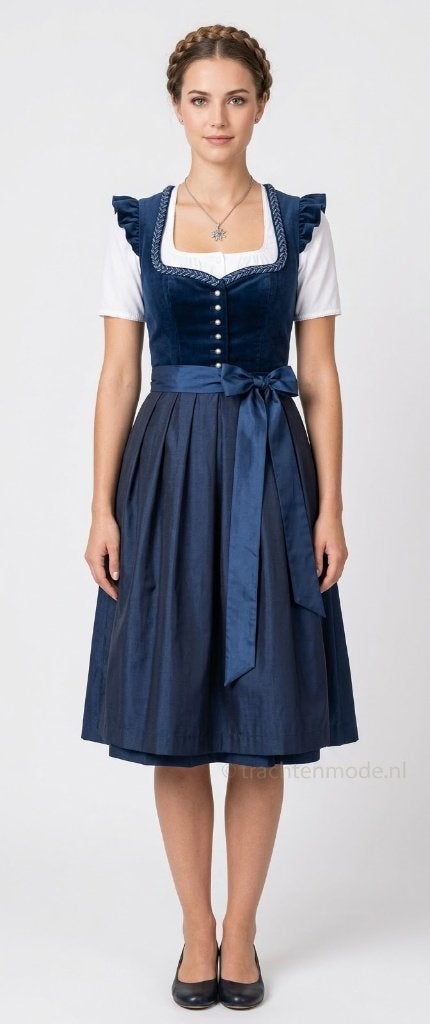 2-delige elegante dirndl maat 36 tm 42 blauw, Maat 38/40 (M), Nieuw, Ophalen of Verzenden, Overige thema's