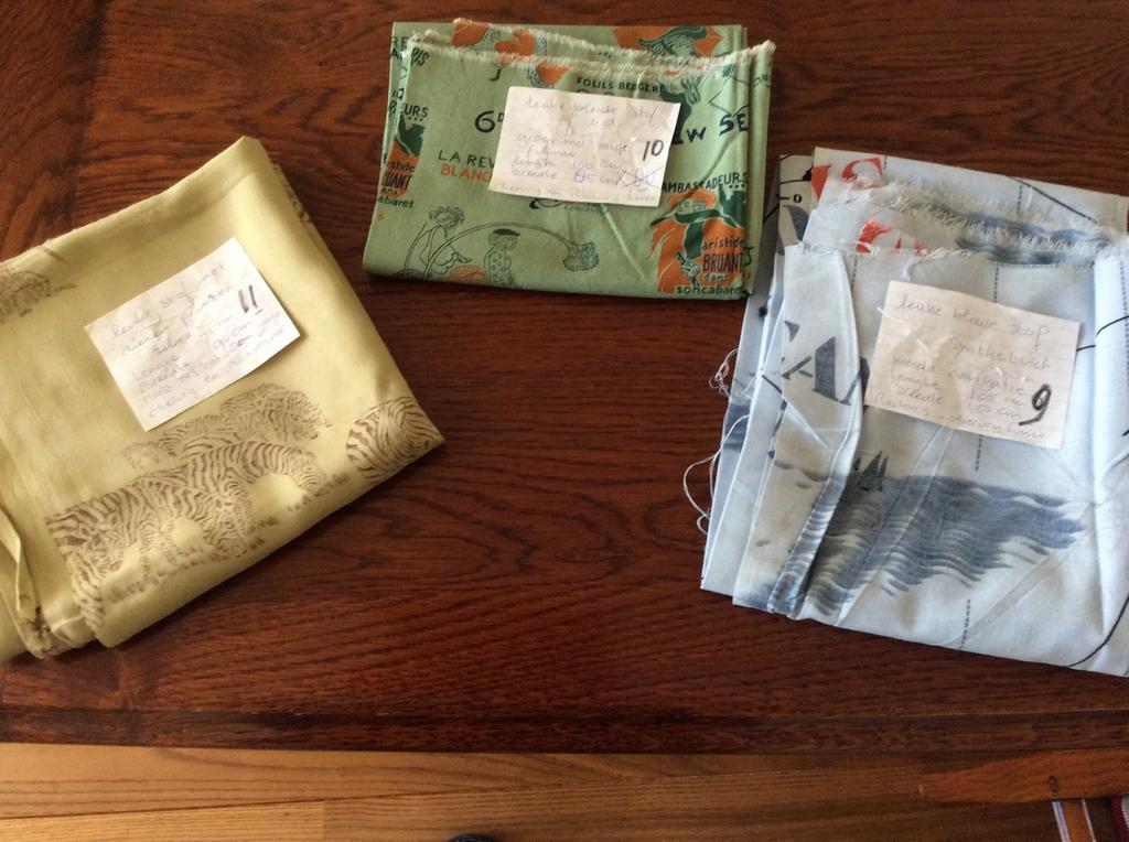 Lapjes met mooi print, Overige materialen, Overige kleuren, Ophalen of Verzenden, Zo goed als nieuw