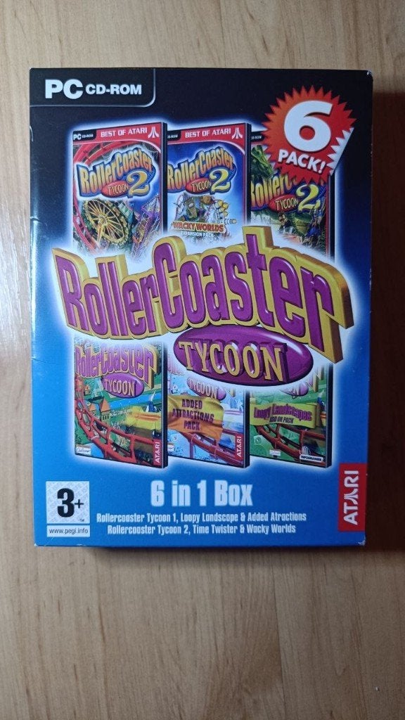 RollerCoaster Tycoon 6 in 1 Box, Spelcomputers en Games, 1 speler, Nieuw, Ophalen of Verzenden, Vanaf 3 jaar