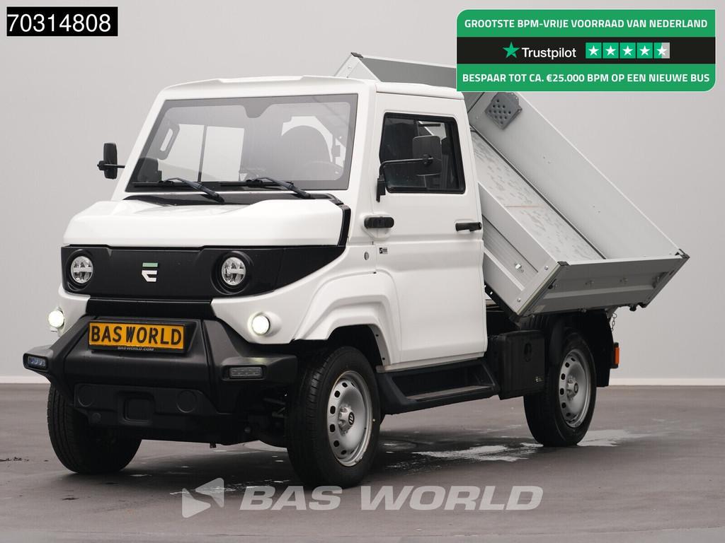 EVUM Motors aCar SWB Cassone Ribaltabile 23 Kwh MY23 4x4 Dri, Auto's, Bestelauto's, 35 pk, Wit, Leder, 2 stoelen