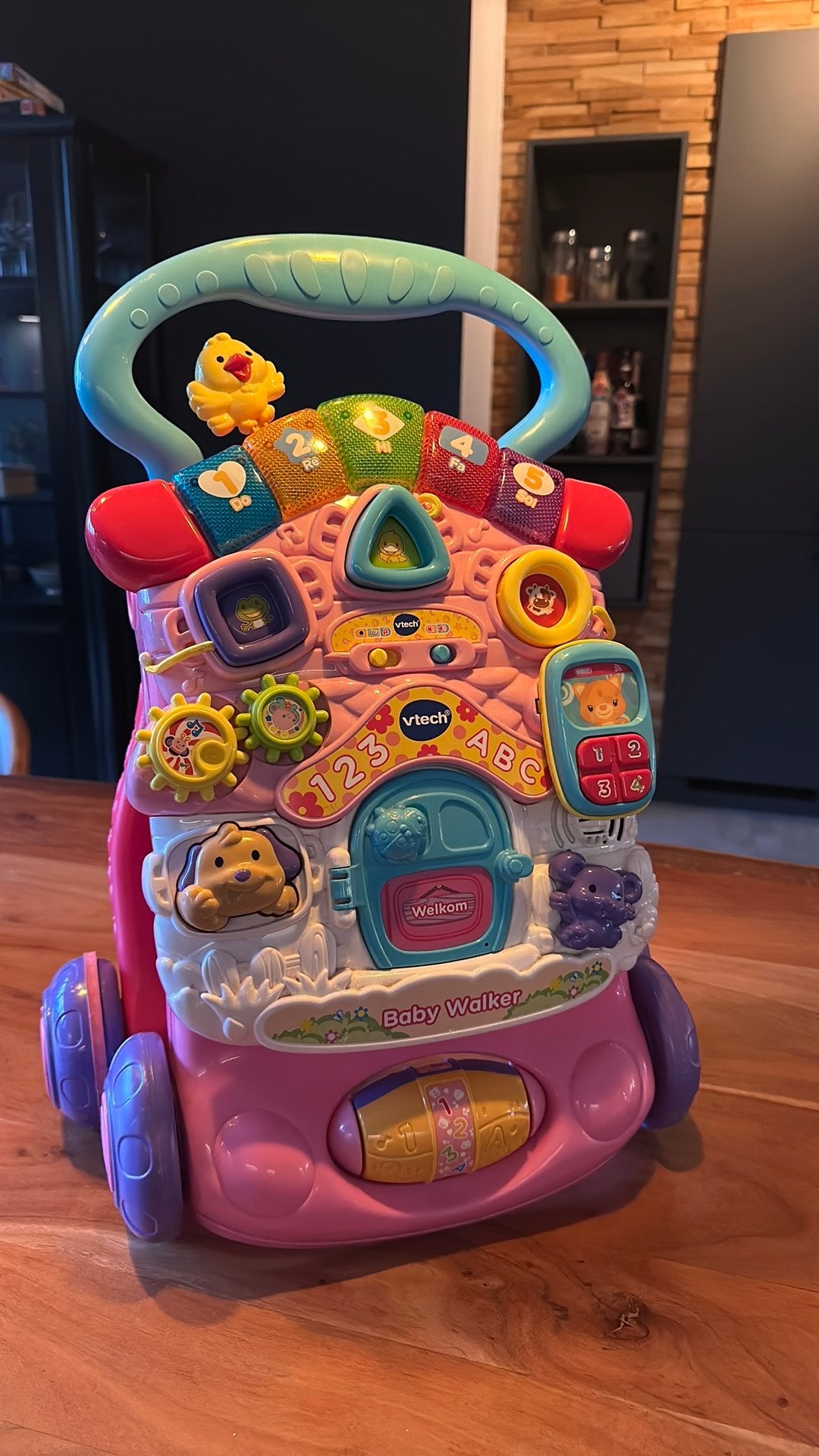 Vtech babywalker loopkar roze, Kinderen en Baby's, Ophalen of Verzenden, Zo goed als nieuw, 6 maanden tot 2 jaar