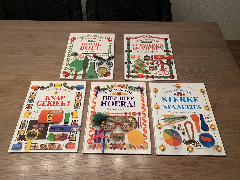5x Stap voor Stap Knutselboeken - Creatief Plezier!, Ophalen of Verzenden, Zo goed als nieuw, Scrapbooking en Knutselen, Geschikt voor kinderen
