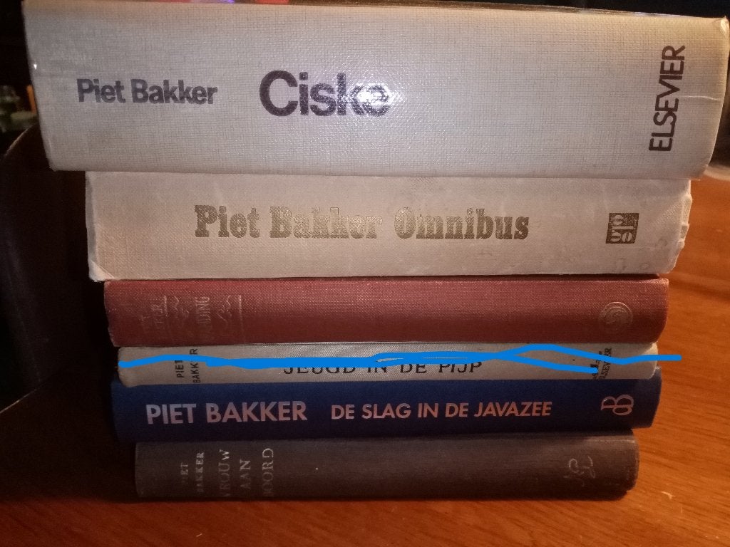 PIET BAKKER boeken (9 titels in 5 boeken), Ophalen of Verzenden, Gelezen, Piet Bakker