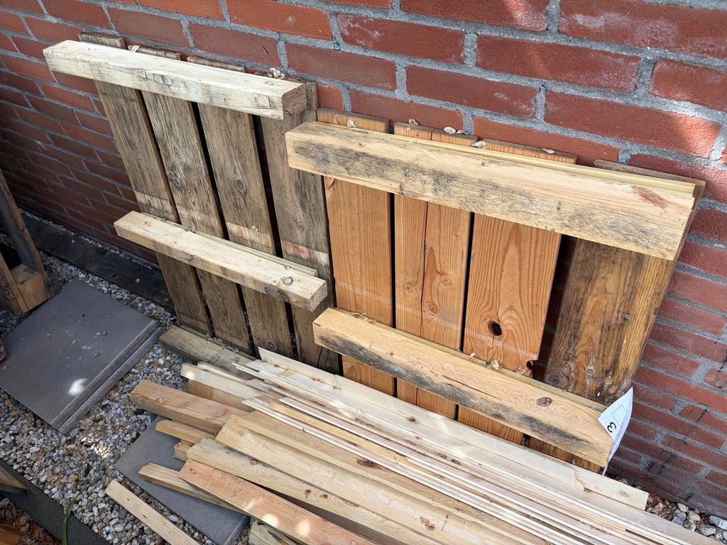 Diverse gebruikte pallets, Doe-het-zelf en Verbouw, Hout en Planken, Ophalen, Gebruikt, Minder dan 25 mm, Pallet