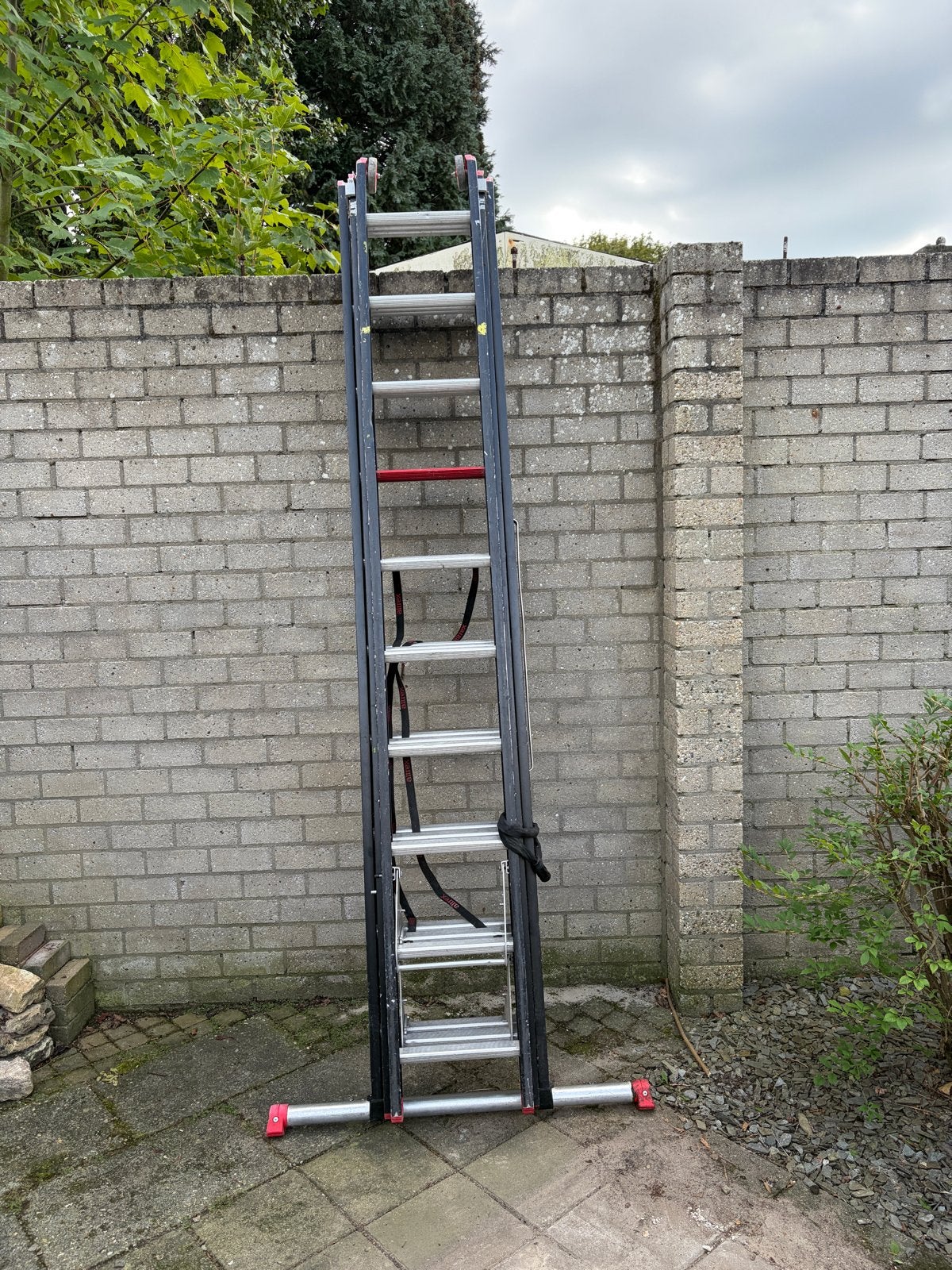 Altrex 3x10 reformladder - Gebruikt, Doe-het-zelf en Verbouw, Ophalen, Gebruikt, Ladder, Opvouwbaar of Inschuifbaar