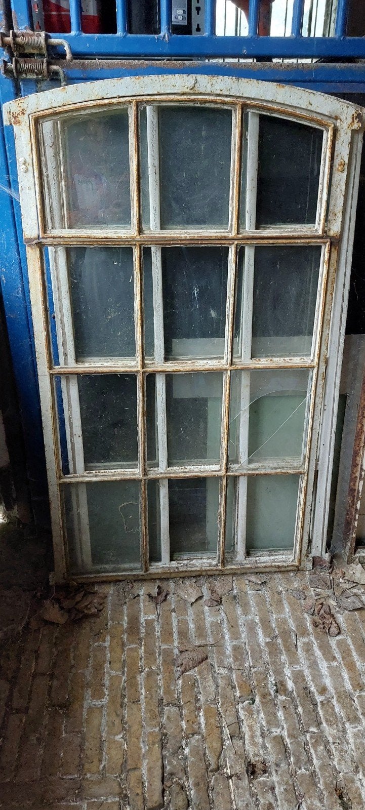 Diverse authentieke ijzeren kozijnen met/zonder glas - Stal/, Doe-het-zelf en Verbouw, Ophalen, Gebruikt, Gevelraam of Ruit