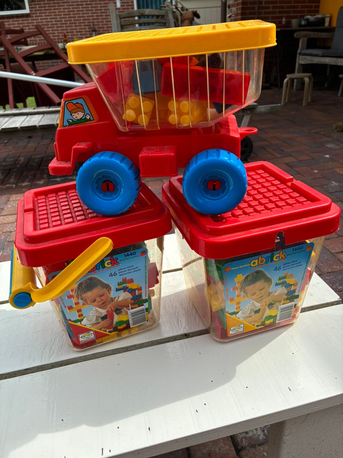 Bouwstenen, Kinderen en Baby's, Speelgoed | Bouwstenen, Ophalen, Gebruikt, Abrick