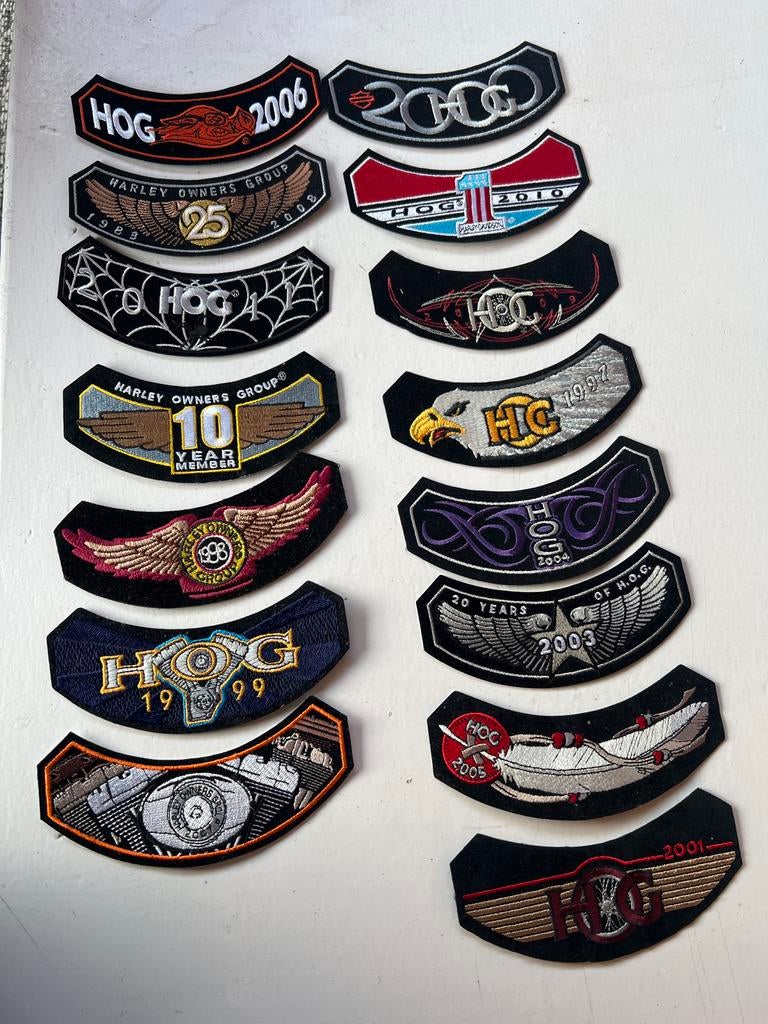 Motor badges HOG Harley Davidson voor tas of jas (nieuw), Motoren, Accessoires | Stickers, Ophalen of Verzenden