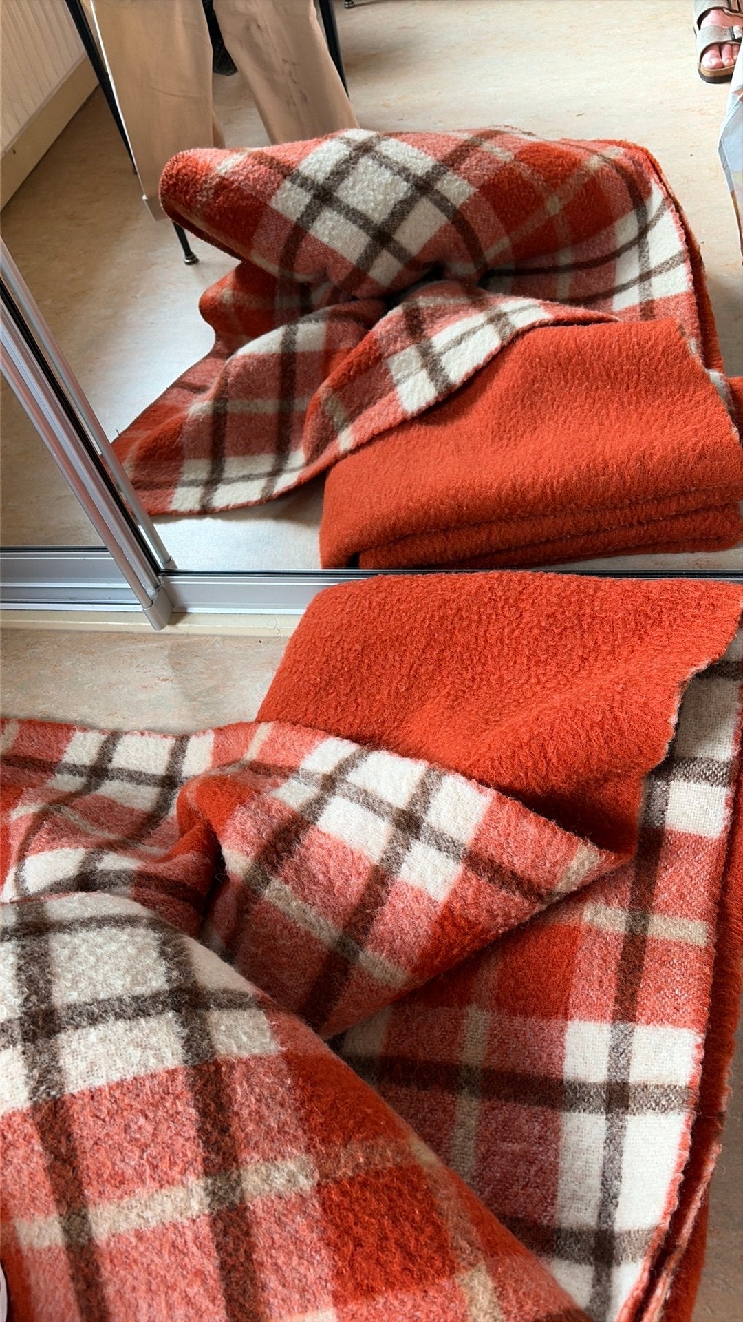 Groot formaat vintage wollen deken, Huis en Inrichting, Overige kleuren, Tweepersoons, Ophalen of Verzenden, Deken of Dekbed