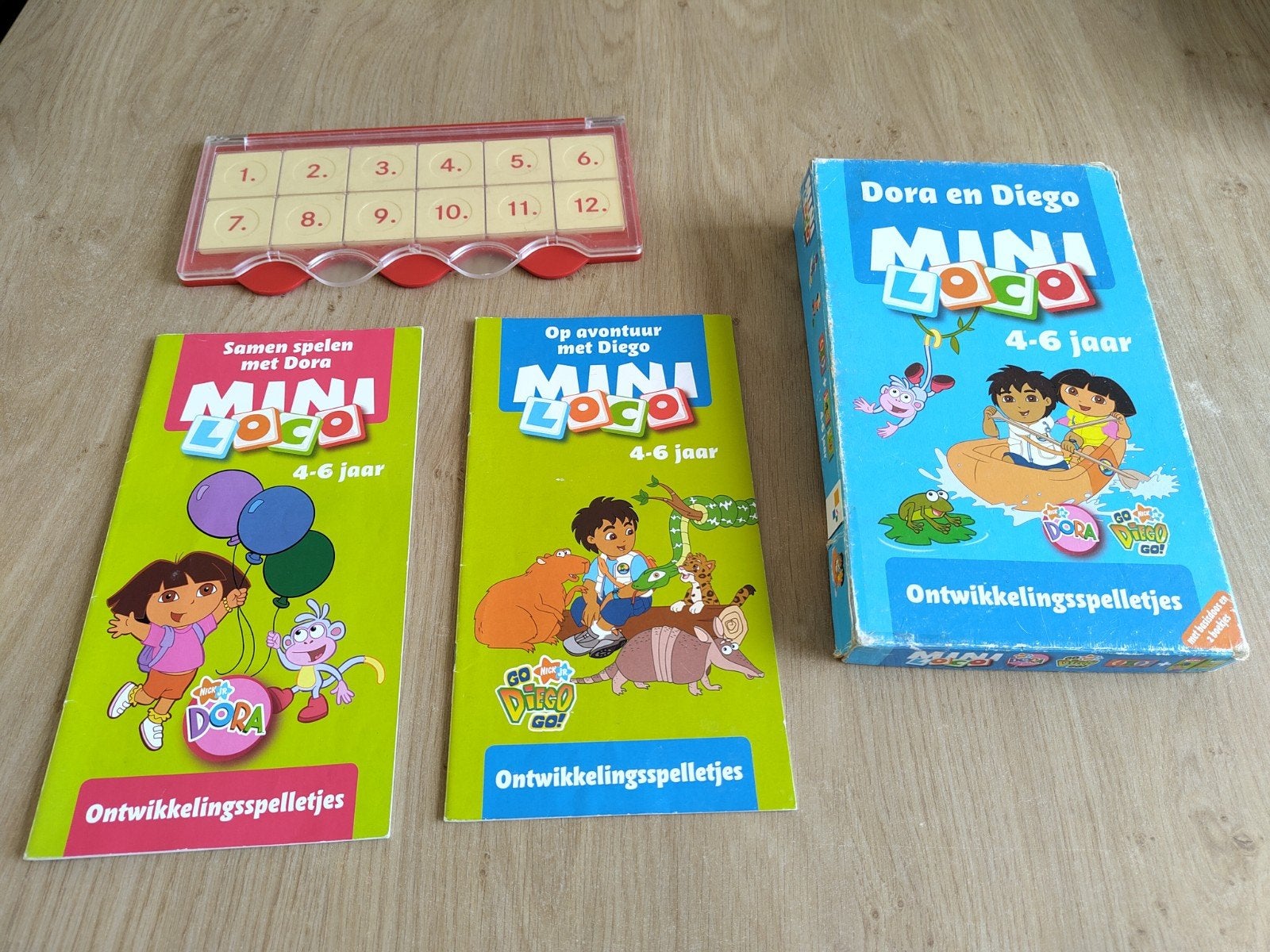 Dora en Diego Mini Loco set compleet 4-6 jaar, Ophalen of Verzenden, Gebruikt, Puzzelen