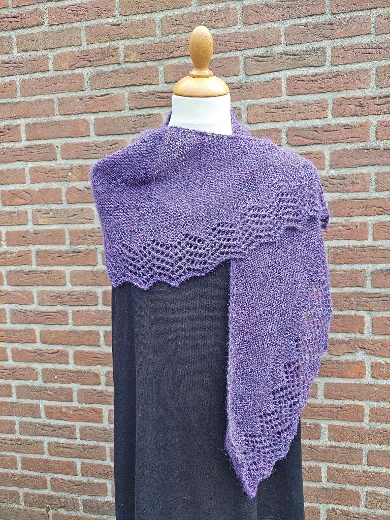 Gebreide halvemaanvormige omslagdoek, Kleding | Dames, Overige Dameskleding, Nieuw, Ophalen of Verzenden