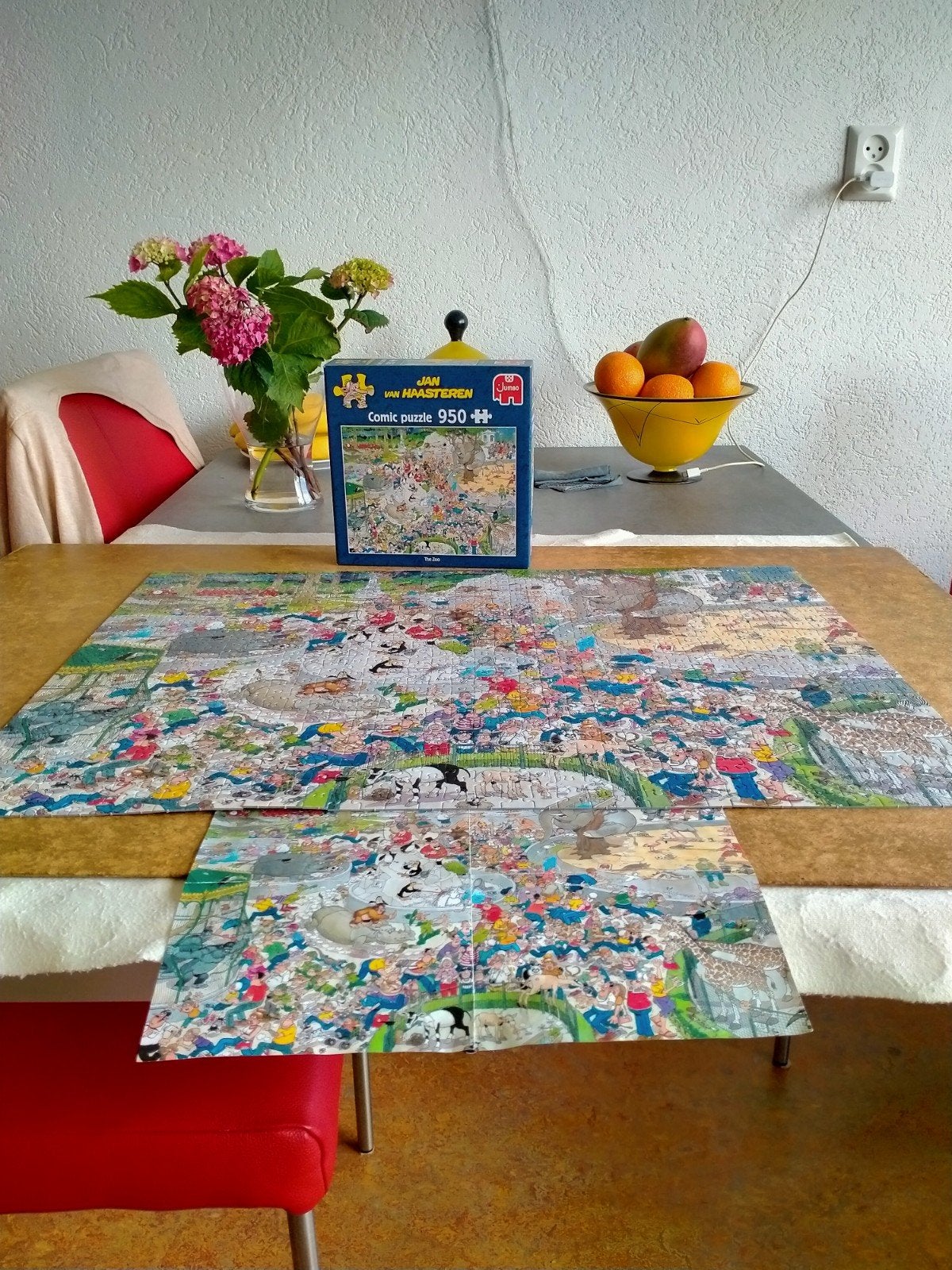 Jan van Haasteren Comic Puzzel - The Zoo (950 stukjes), Ophalen, 500 t/m 1500 stukjes, Zo goed als nieuw, Legpuzzel