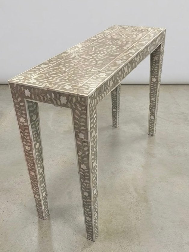 Handmade Parelmoer Consoletafel Inlegwerk mother of pearl, Huis en Inrichting, Gebruikt, 100 tot 150 cm, Ophalen of Verzenden