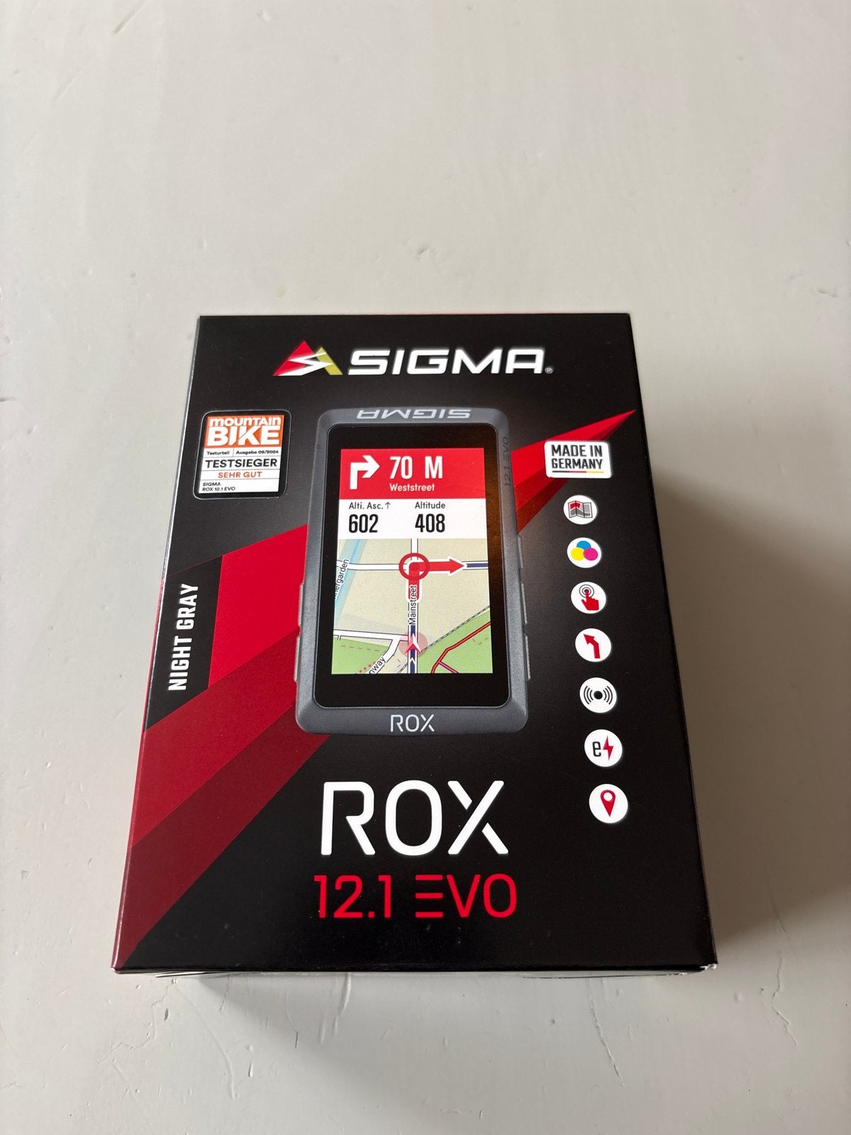 Sigma Rox 12.1 EVO GPS Fietscomputer - Nieuw in doos, Fietsen en Brommers, Ophalen of Verzenden, Cadanssensor, Nieuw