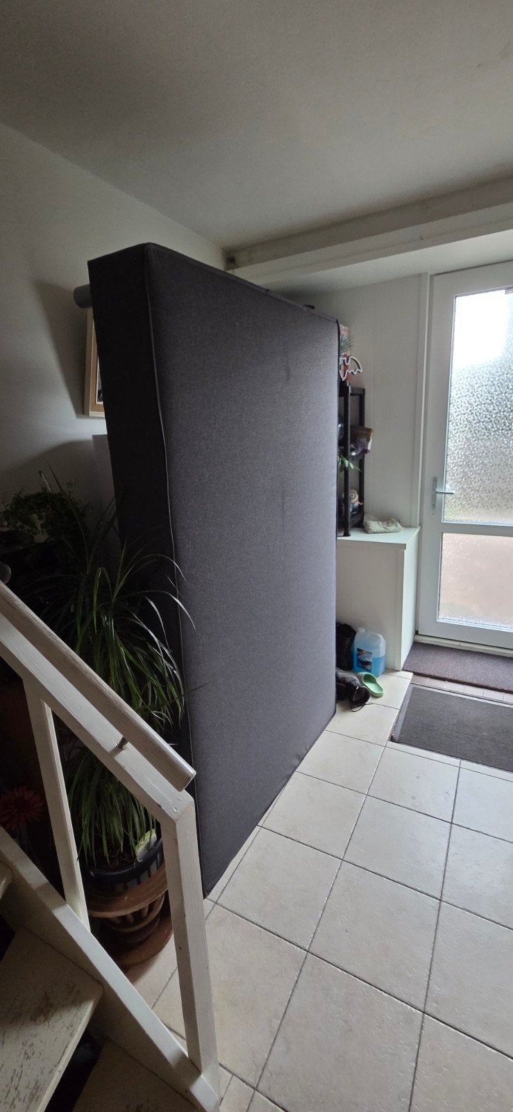 Boxspring 120x200, Ophalen, 140 cm, Zo goed als nieuw, Twijfelaar