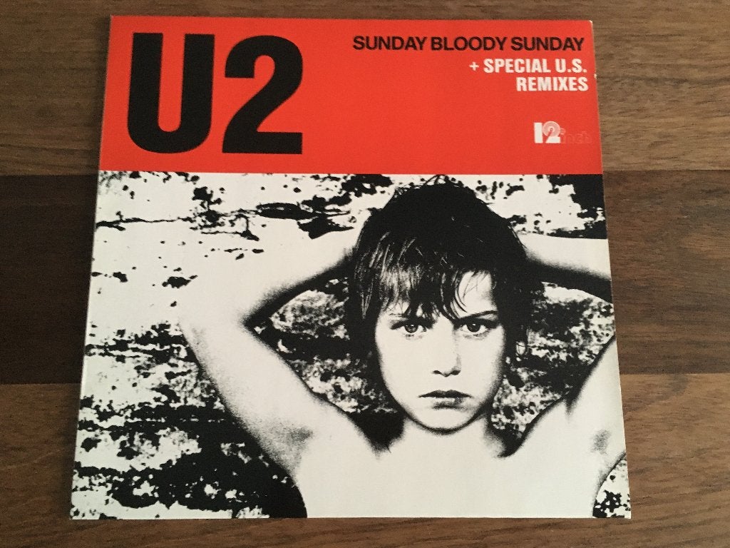 Vinyl Maxisingle U2 Sunday Bloody Sunday +2 EU V1 Corbijn, Gebruikt, Originele persing, Ophalen of Verzenden, Pop