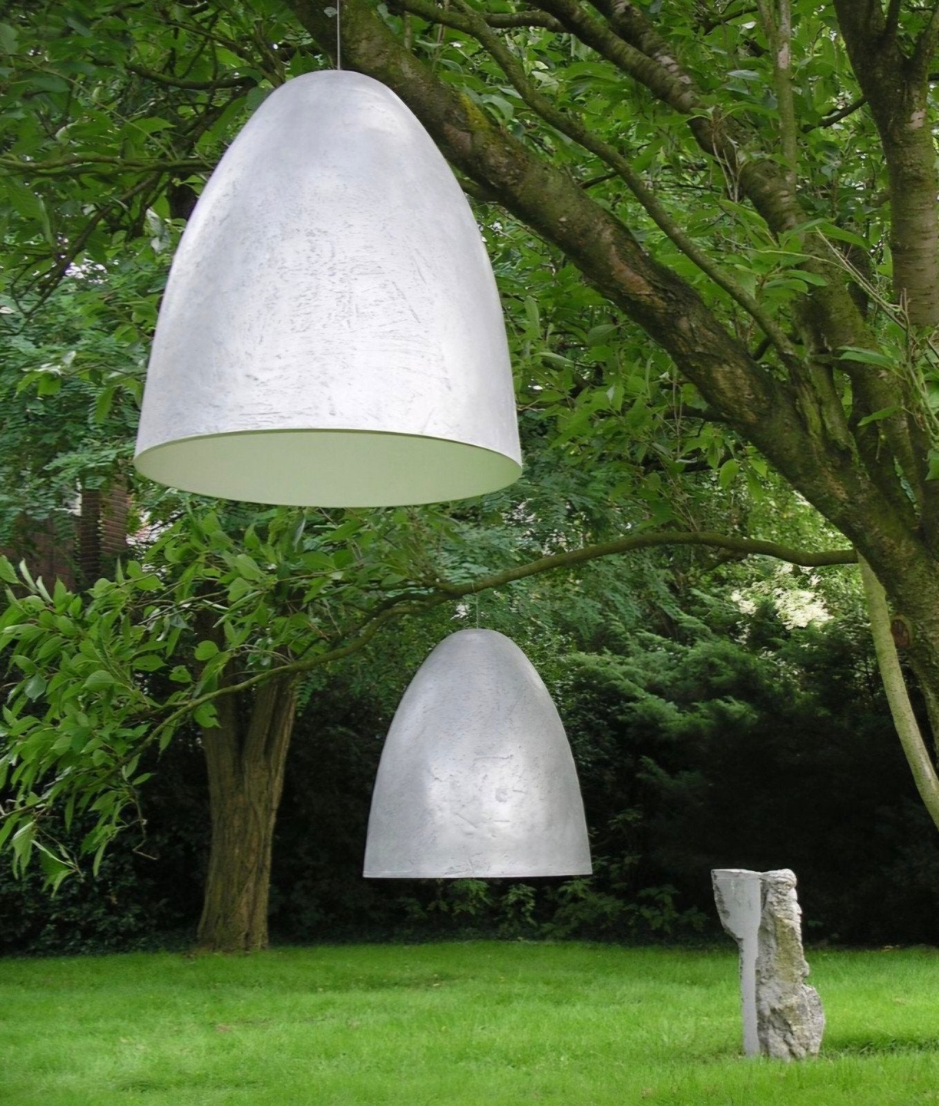 2x Merk Kunstlicht, Bullit 60 hanglamp betonlook metallook, Ophalen, Kunststof, 2x Merk Kunstlicht, Bullit 60 hanglamp betonlook metallook