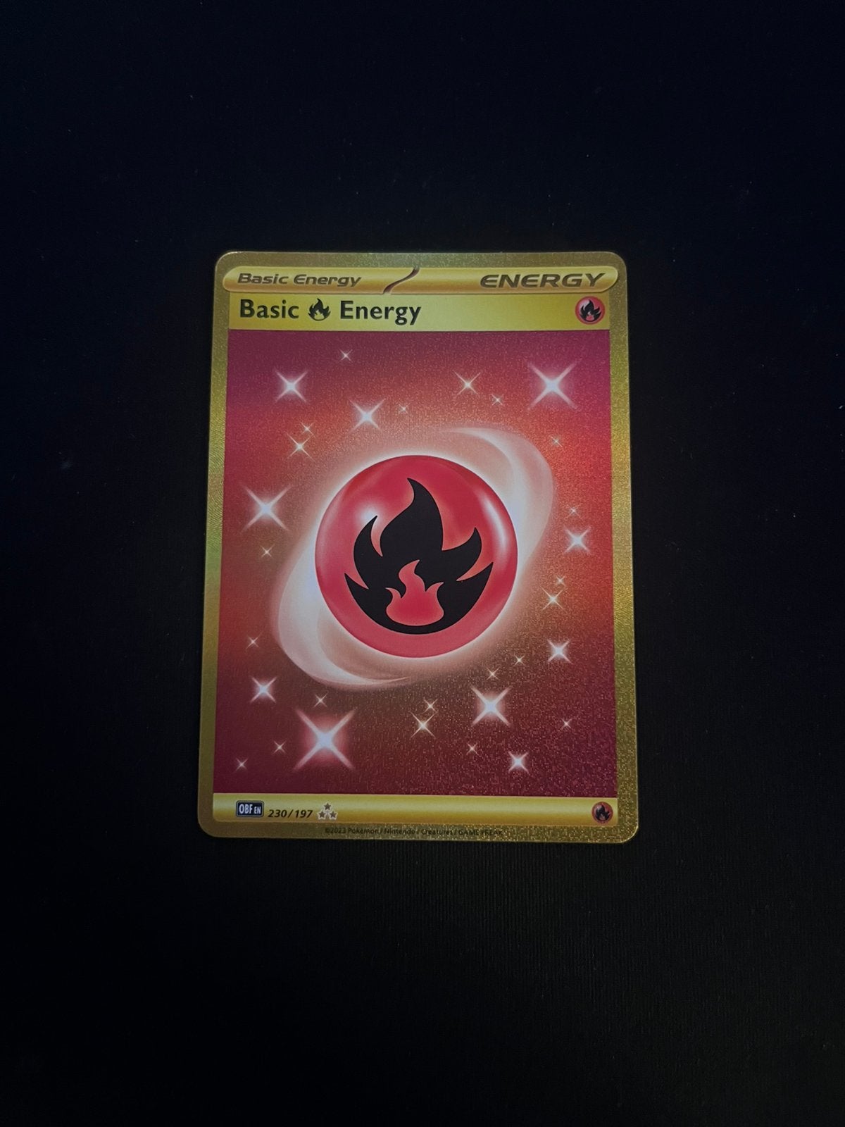 Basic Fire Energy #230 Obsidian Flames, Ophalen, Zo goed als nieuw