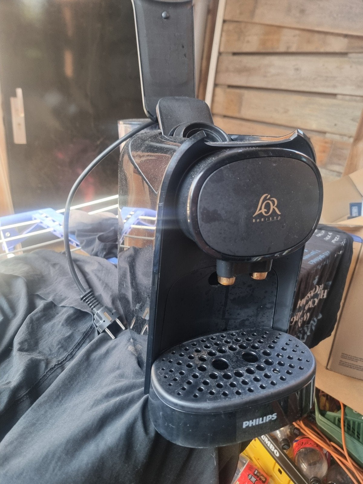Philips L'OR Barista Koffiezetapparaat Zwart, Gebruikt, Koffiemachine, Ophalen of Verzenden, 2 tot 4 kopjes