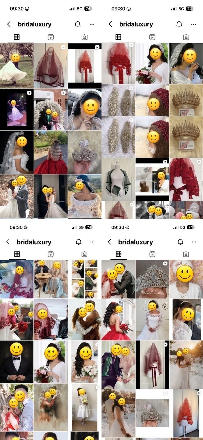 Bruidsaccessoires: sluiers, kronen en meer ter overname, Ophalen