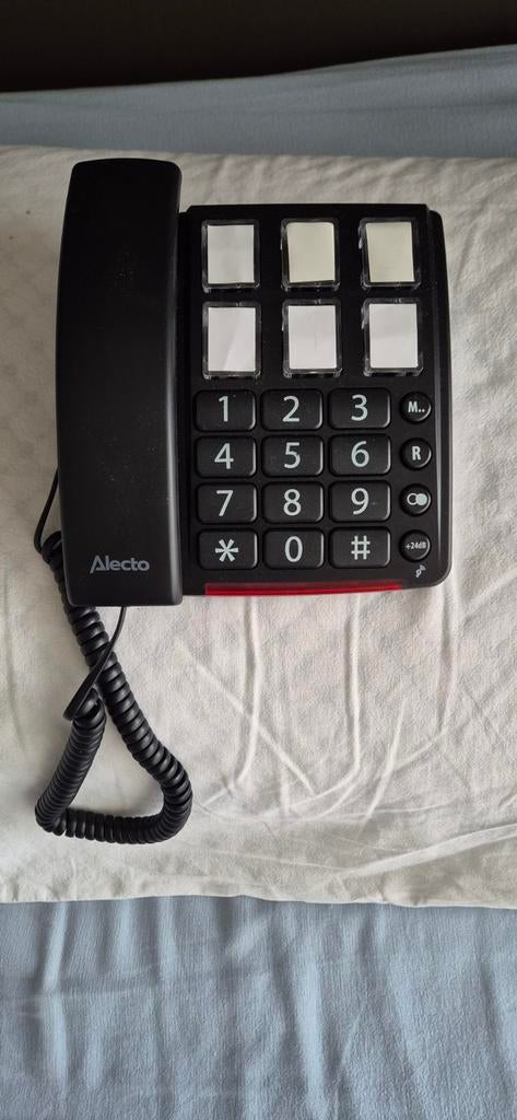 Alecto Telefoon met Grote Toetsen en Fototoetsen, Telecommunicatie, Vaste telefoons | Niet Draadloos, Ophalen of Verzenden, Zo goed als nieuw
