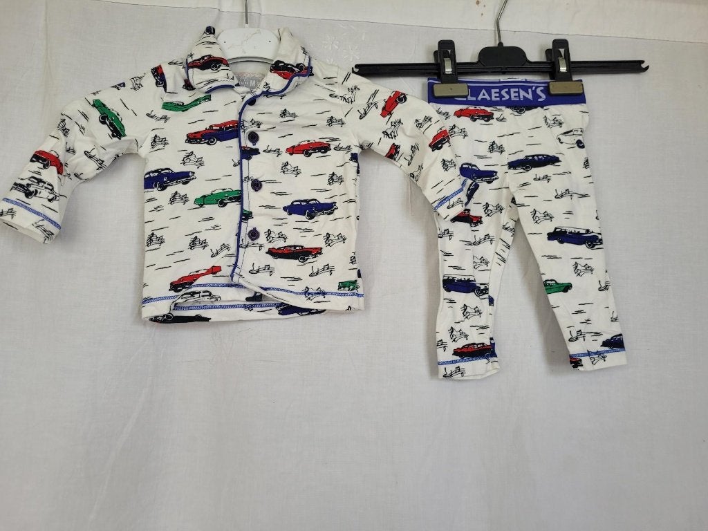 Schattige autopyjama mt 62/68 merk Claesen's, Nacht- of Onderkleding, ., Ophalen of Verzenden, Zo goed als nieuw
