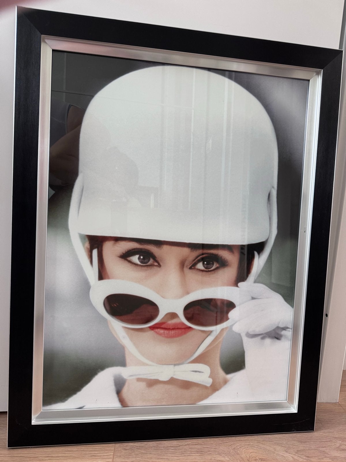 Ingelijste foto Audrey Hepburn - Stijlvolle wanddecoratie, Ophalen, Gebruikt, Oorspronkelijke maker, Foto of Poster