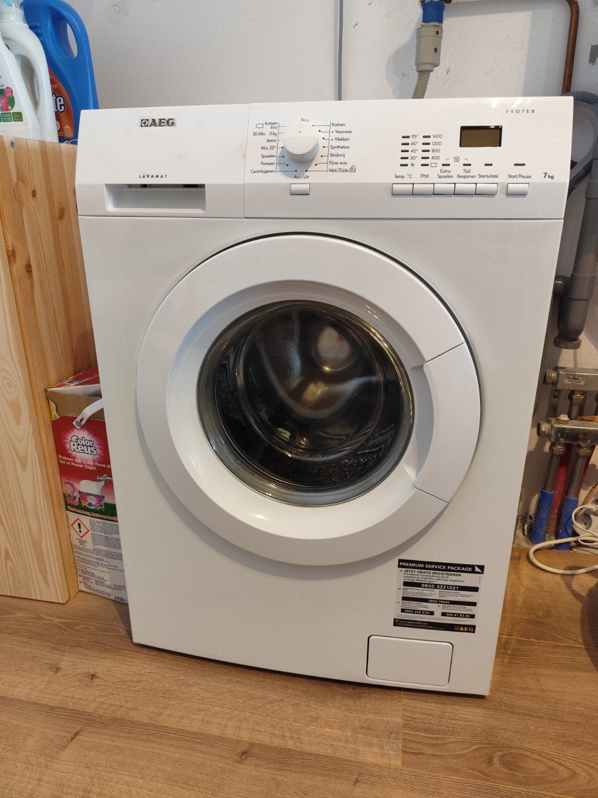 AEG Lavamat 7kg wasmachine gaat weg wegens upgrade, Ophalen, Gebruikt, Handwasprogramma, Voorlader