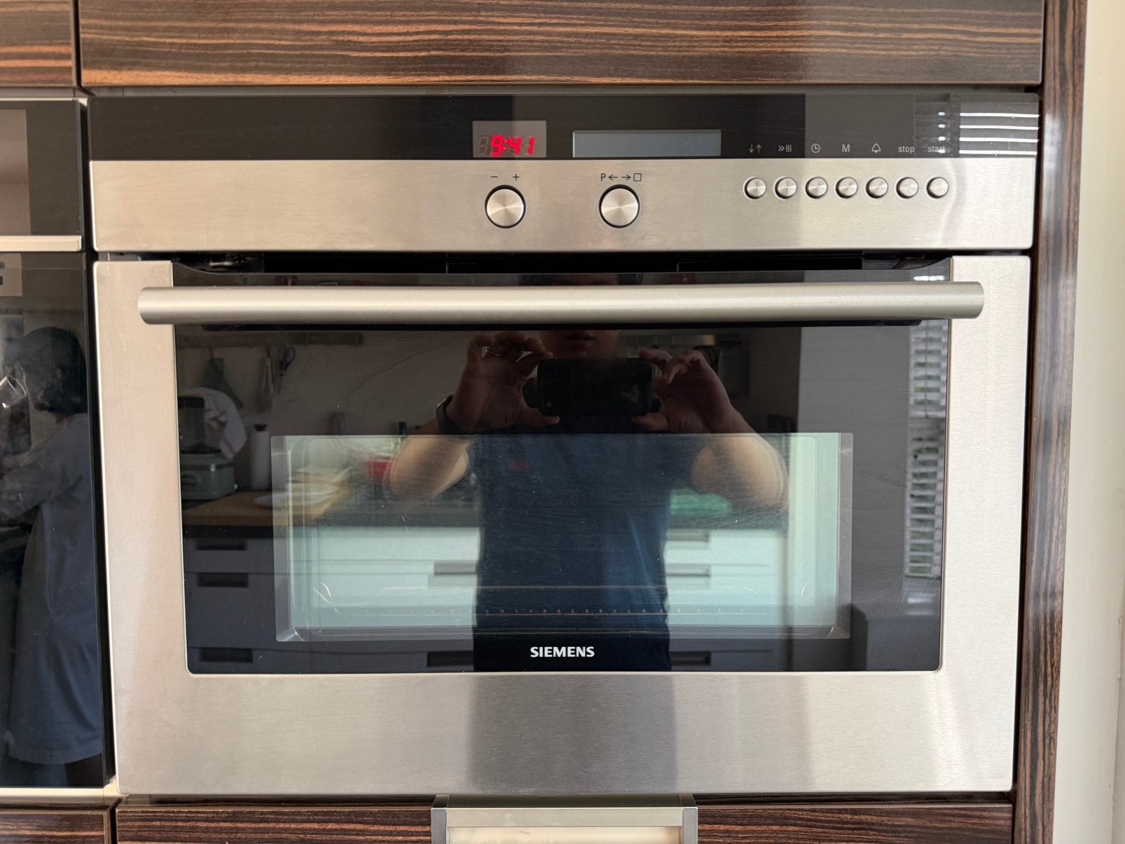 Siemens compacte inbouw combioven 45 cm – RVS – HB36P570/02, Witgoed en Apparatuur, Ophalen, 45 tot 50 cm, Gebruikt, Siemens