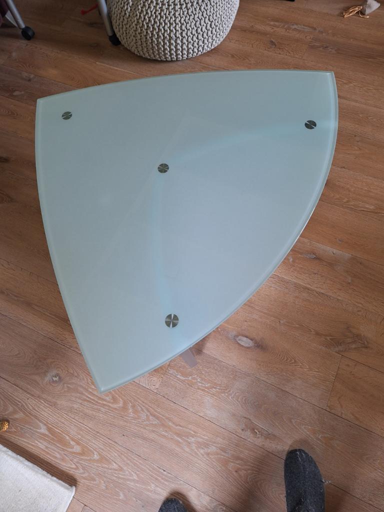 Leolux salon tafel glas, Ophalen, 50 tot 100 cm, 100 tot 150 cm, Design