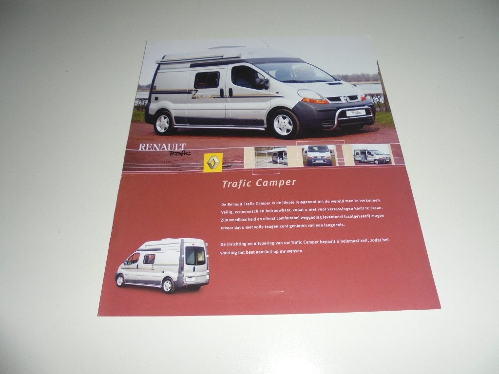 leaflet Renault Trafic Butler camper 2004, Ophalen of Verzenden, Zo goed als nieuw, Renault