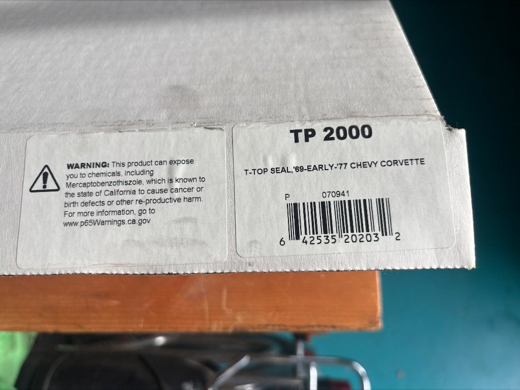 Rubbers dak Corvette C3 nieuw, Ophalen of Verzenden, Nieuw, Chevrolet