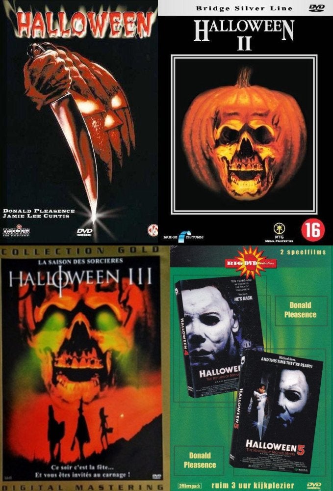 Halloween 1+2+3+4+5 DVD - 80s Horror CLASSICS Michael Myers, Horror, Engels, Vanaf 16 jaar, Nederlands