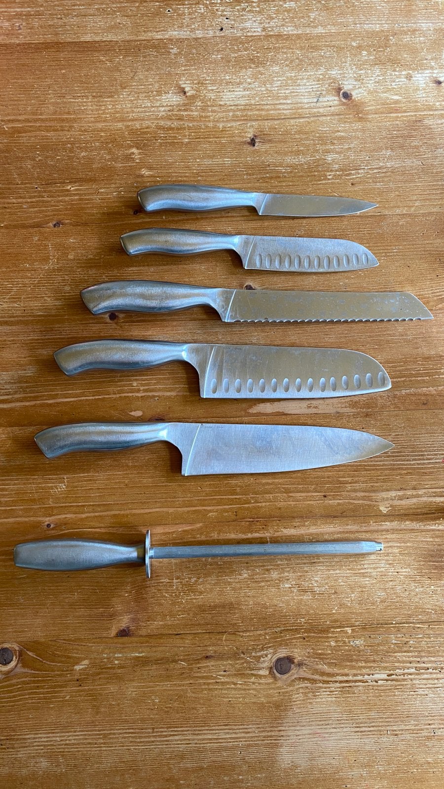 Complete Thomas Keukenmessenset inclusief Houten Messenblok, Ophalen of Verzenden