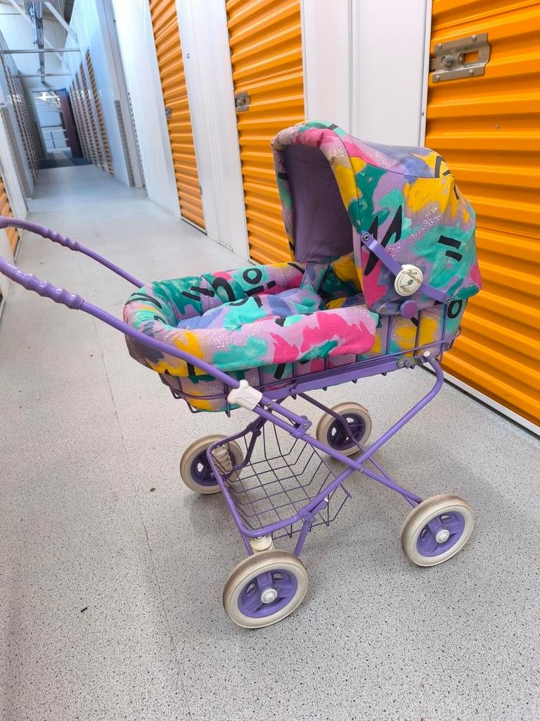 Vintage poppenwagen, Ophalen of Verzenden, Gebruikt, Babypop