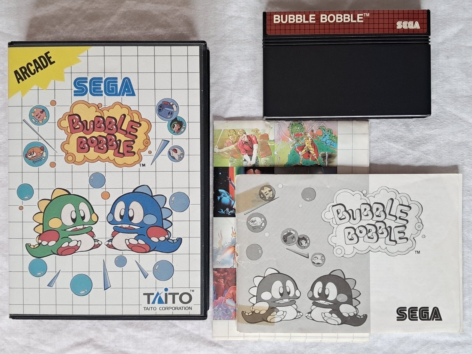 Bubble Bobble - SEGA Master System, Avontuur en Actie, Gebruikt, 2 spelers, Eén computer